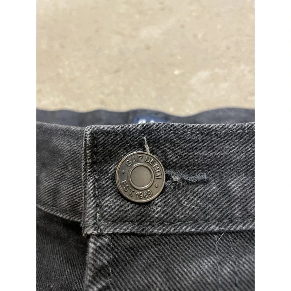Gap Athletic STR B Jeans Mens 34x30‎ Black Athletic Straight Leg Zip Fly Stretch